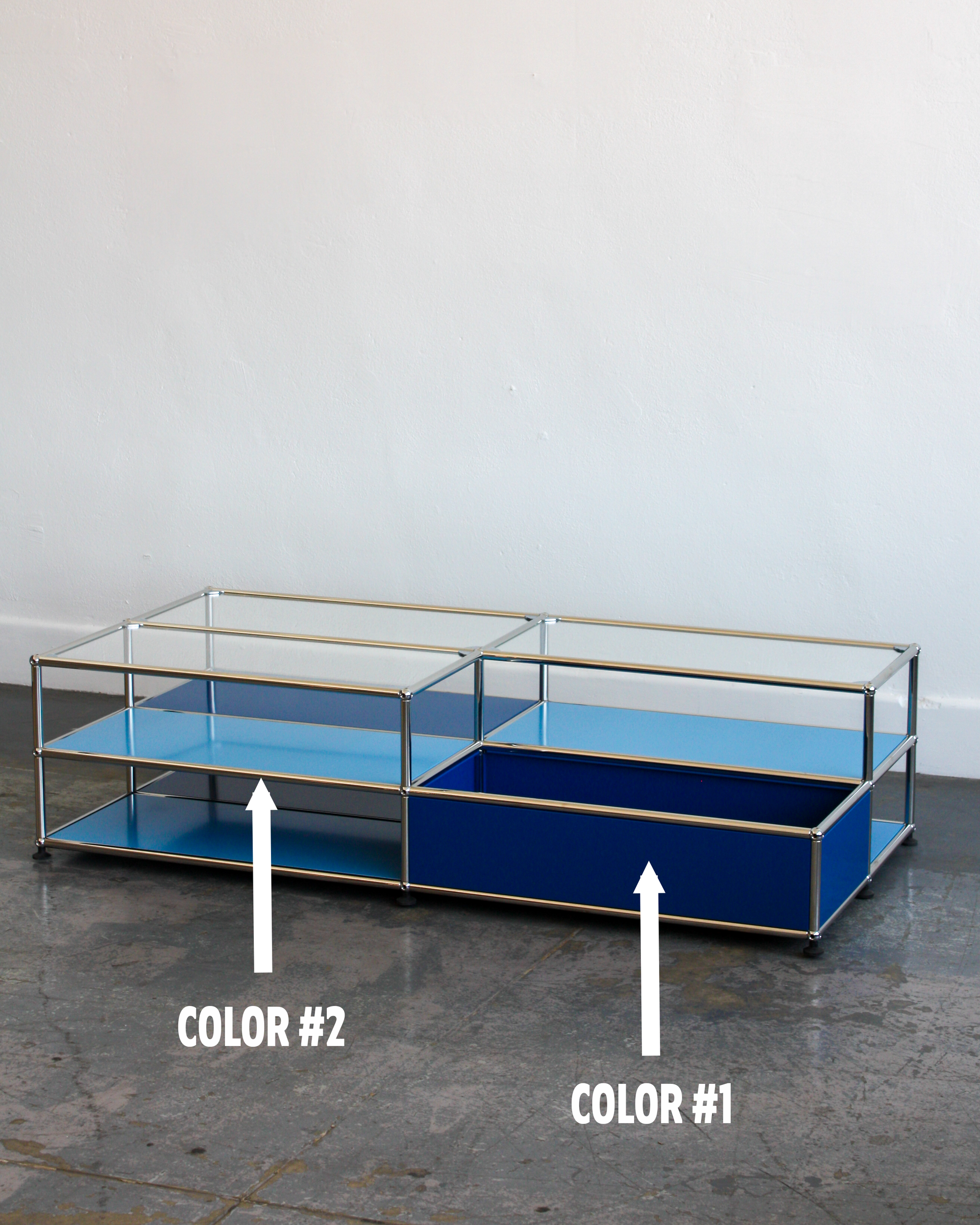 Display/Storage Coffee Table - Steel