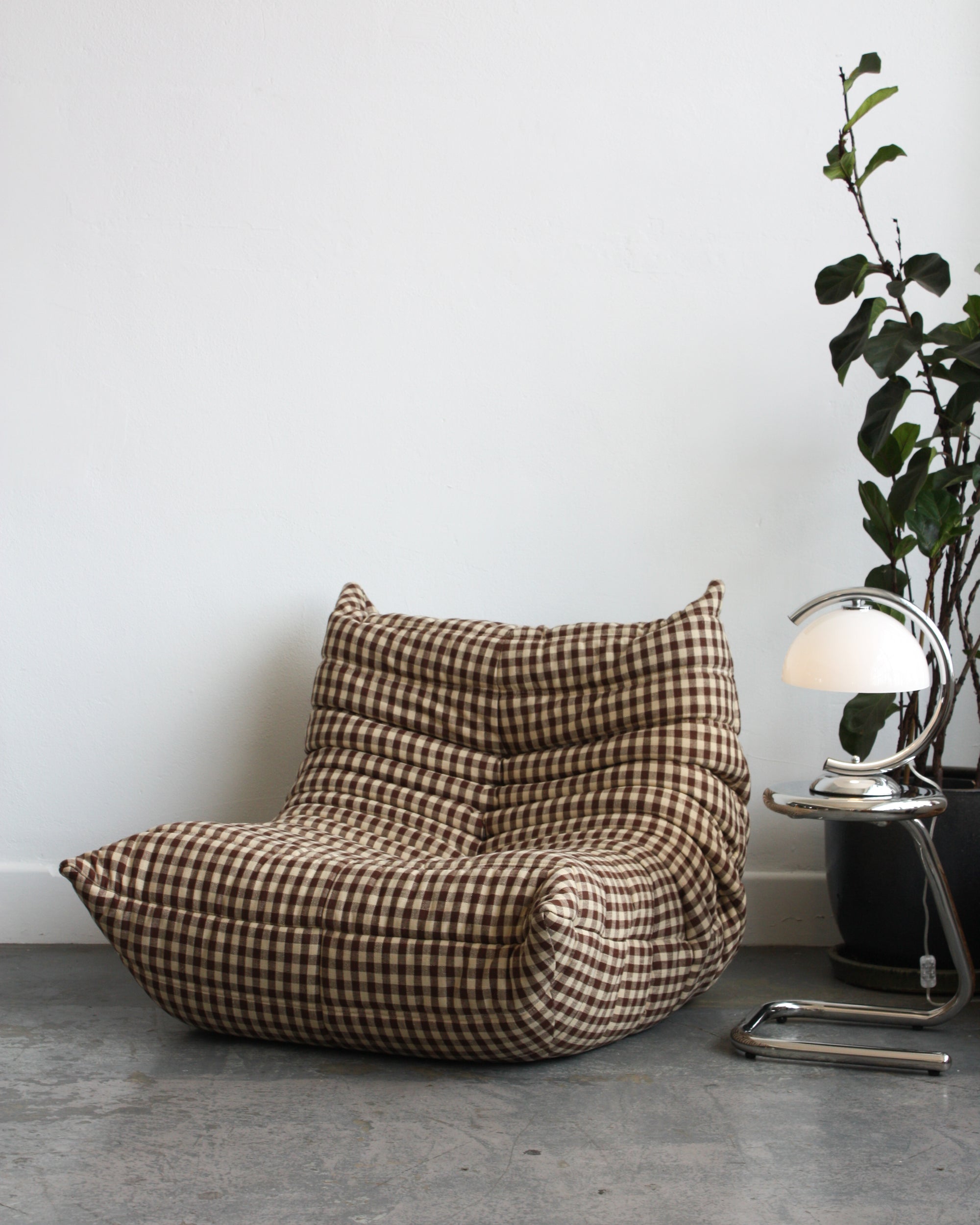 Plaid Linen Rumi Sofa Collection