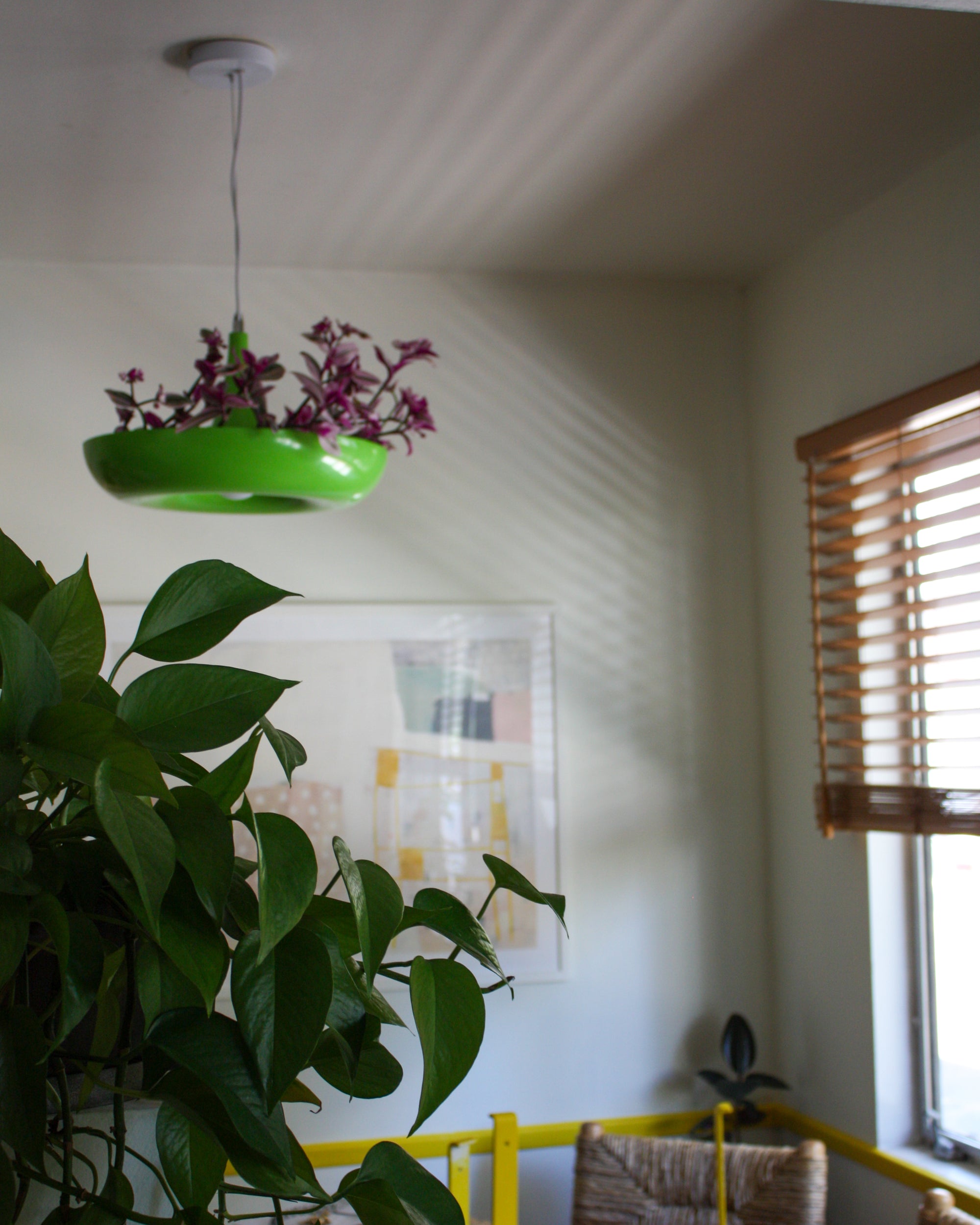 Planter Pendant Lamp Dupe - Designer Post Modern Style, Retro Pendant Lamp