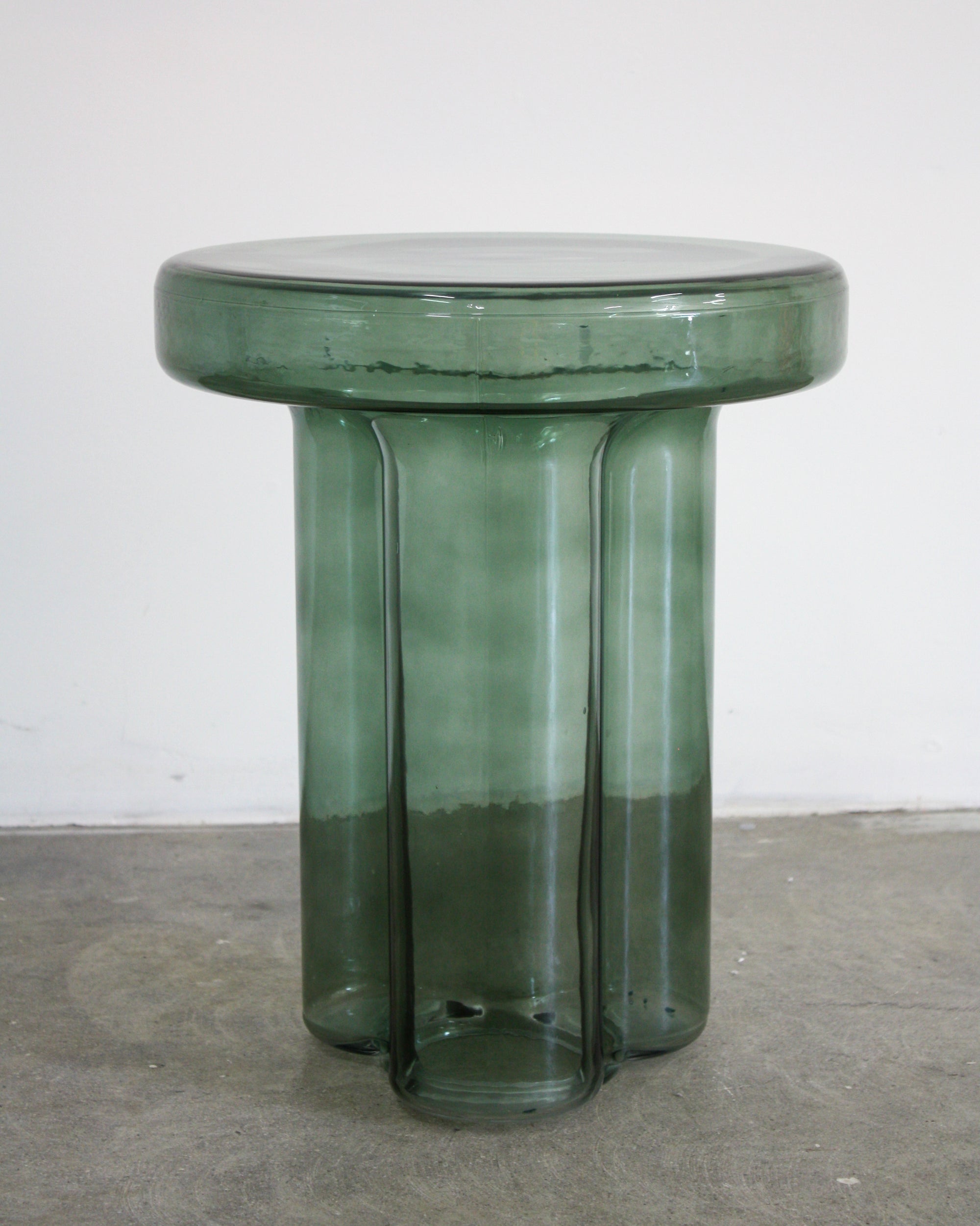 Skinny Glass Soda End Table Dupe - Green