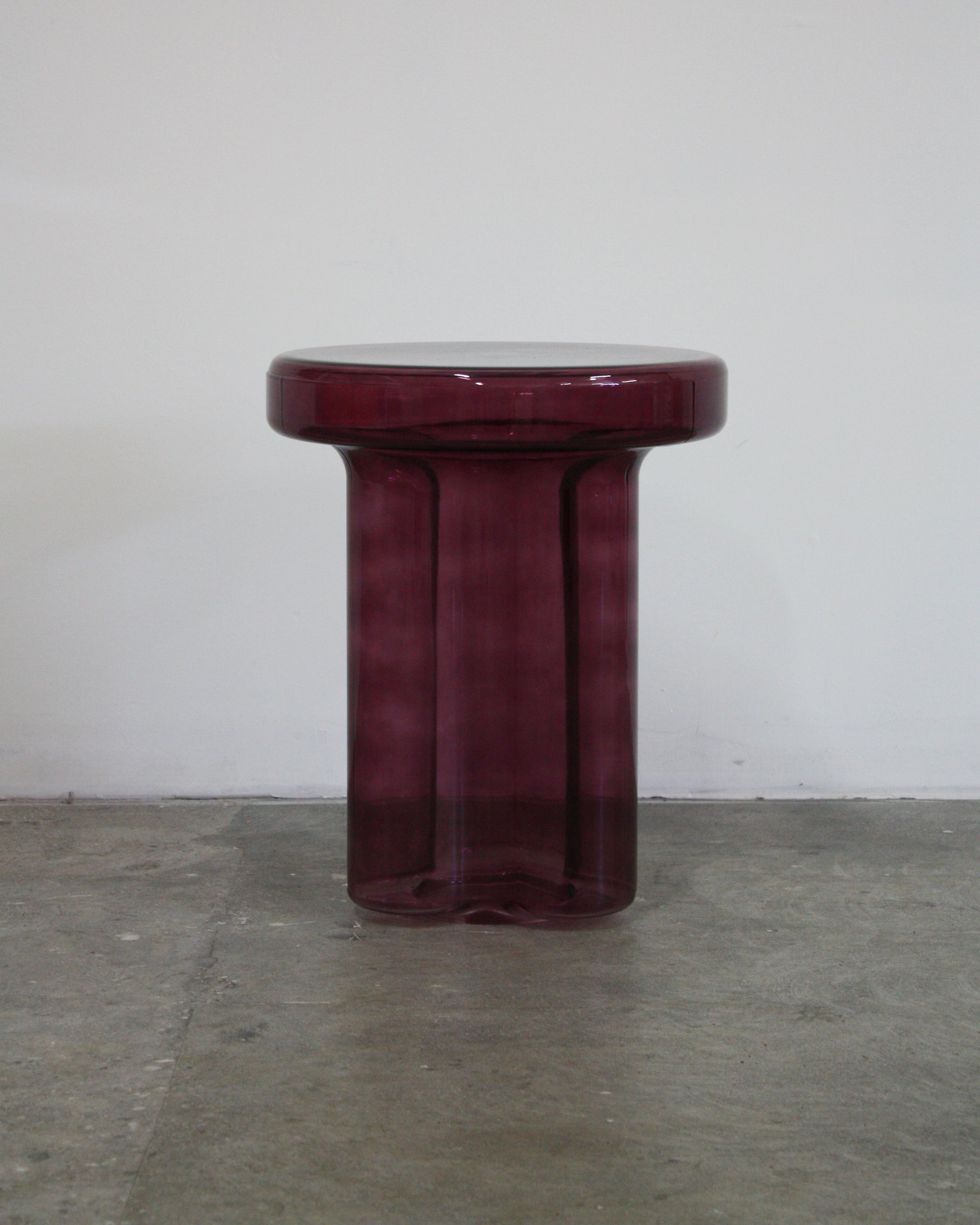 Skinny Glass Soda End Table Dupe - Purple